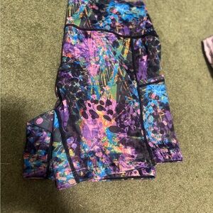 Constantly Varied Gear Abstract Athletic Shorts - Purple and Blue